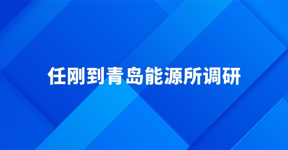 任剛到中國(guó)科學(xué)院青島生物能源與過(guò)程研究所調(diào)研